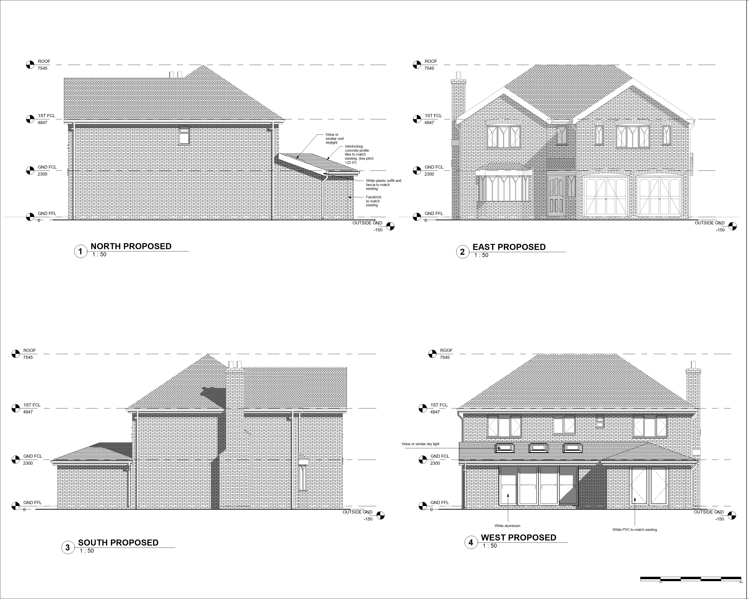 A newly constructed modern family home